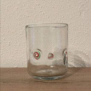 Anthropologie Festive Candy Icon Juice Glass